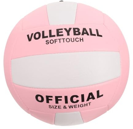 INOOMP Volleyball Softball Aufblasbar Dickes Material Leuchtend Weiß Softvolleyball Für Hallentraining Aufnahmeprüfung Sportgeräte