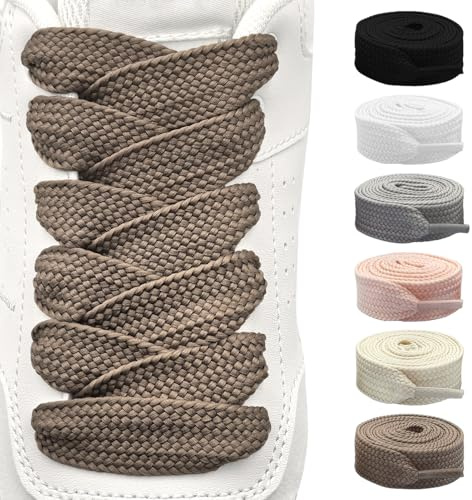 Shecret 2 par 20 mm breda platta skosnören, platta tjocka breda skosnören, slitstarka ersättningsskosnören av polyester för sportskor, tränare, fritidsskor