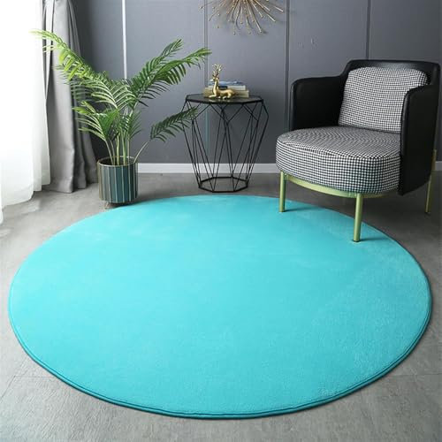 Tapis Rond en Vinyle-Imitation Carreaux de Ciment-Antidérapant Salon Salle de Bain Cuisine Sol-Épaisseur 0,6 Mm-Ensemble,100cm,6,120 * 120CM