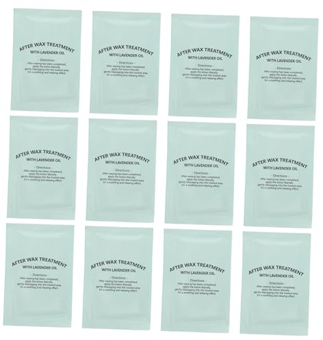 SAFIGLE Lingettes Après Épilation Cire 20 Pièces, Coussinets D'huile Nettoyants pour Éliminer Cire et Impuretés, pour Usage Maison et Voyage