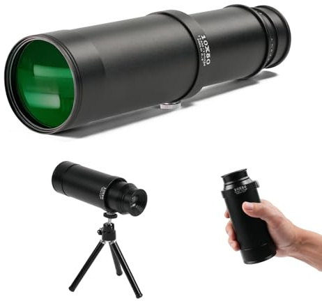 BOSTRON 10x50 Télescope Monoculaire Étanche pour Observation Oiseaux