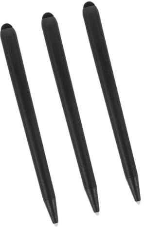 HEMOTON Lápiz Óptico para Pantalla Táctil de Tableta Diseño de Doble Punta, 3 Piezas, Compatible Smartphones y Pizarra Digital para Escritura y Dibujo Color Aleatorio