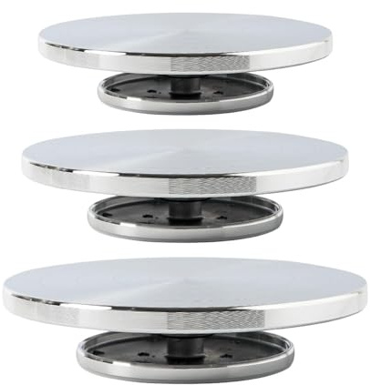 QEETRH Töpferscheiben, Töpferscheibe Aluminium Bildhauerei Drehteller Skulptur DIY Ton Werkzeug Spinner | 15cm