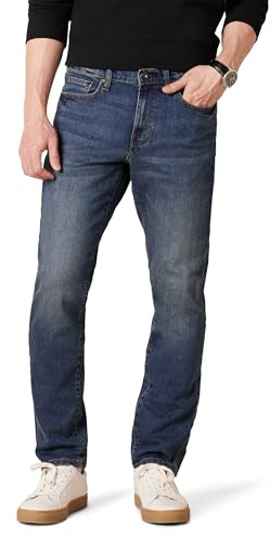 Amazon Essentials herr Comfort Stretch Slim-Fit Jean (tidigare Goodthreads), Medium Blå, 32 B x 34 L