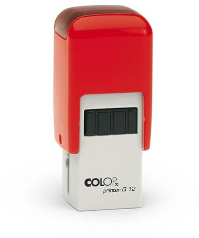 Stempel Colop Printer Q 12 | mit individueller Textplatte/Logo | 12 x 12 mm - 3 Zeilen quadratisch