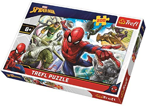 Trefl - Pussel, Born Hero, Marvel Spiderman, 200 Bitar, För Barn Från 6 År