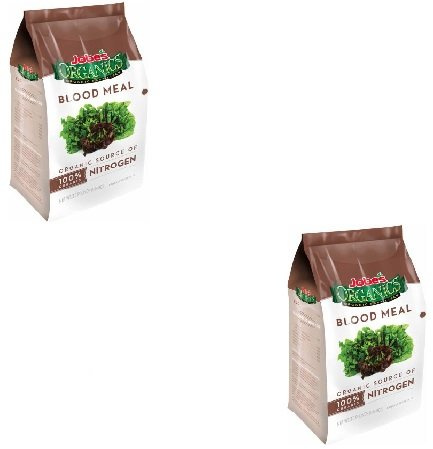 Jobe’s Organics Blood Meal 12-0-0 Organic Nitrogen for Berries, Leafy Vegetables, Ferns, Shrubs and Composting, 3 pound bag - 2 Packs