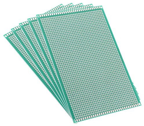 sourcing map 5 Stk. 10x15cm Einseitige Universal Leiterplatte Leiterplatten Lochrasterplatine PCB Platine für DIY Löten