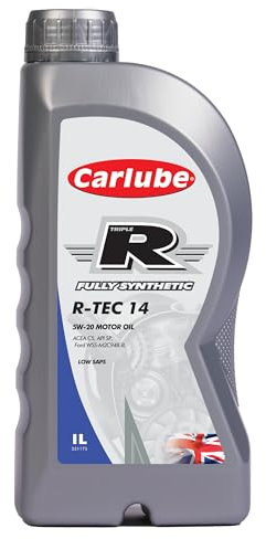 Carlube Triple R 5W-20 ACEA C5, API SP Fully Synthetic Engine Oil R-TEC 14 1 L