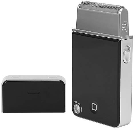 Elektrorasierer für Männer, Elektrorasierer mit Präzisionstrimmer, USB wiederaufladbar, tragbare Größe, Bartfolienrasierer mit Reisetasche für Männer,