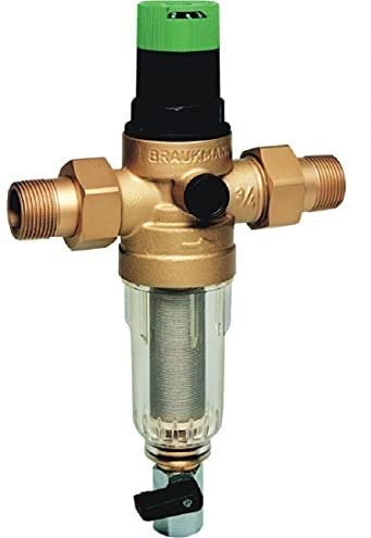 Braukmann FK06 3/4 Druckminderer + Manometer Resideo Rückspülfilter