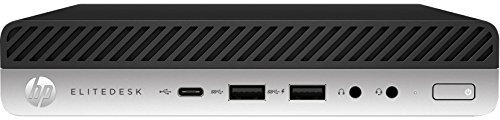 HP EliteDesk 800 G3 Desktop Mini PC Core i5 (6500T) 2.5GHz 8GB 256GB SSD LAN Windows 10 Pro 64-bit (HD Graphics 530) (Renewed)