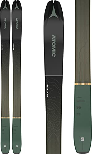 Atomic N Backland 95 Ski, Erwachsene, Unisex, Schwarz/Grün (Mehrfarbig), 185 cm