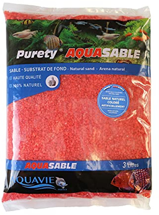 Natürlicher Sand, Aquasierbar, 1 mm-7 mm, 3 l, Rot S4
