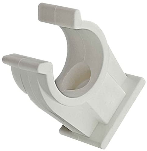 Set di 10 clip per tubi semplici con foro in plastica per tubo diametro esterno 10 mm 1,0 cm, confezione da 10 supporti di fissaggio