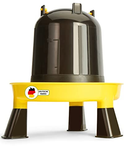 DESCENA® Hühnertränke 1,5l: Hühnertränke automatisch I Hühner Tränkeautomat zum Aufhängen I Hühner Tränke Größe verstellbar I als Hühner Zubehör + Wachtel Zubehör geeignet