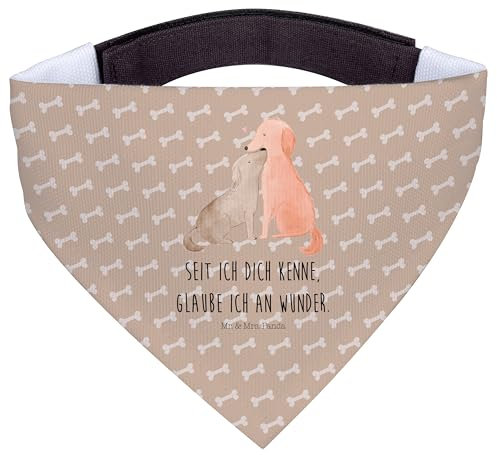 Mr. & Mrs. Panda Hundehalstuch L Hunde Liebe - Geschenk, Halstuch Hund, Optimitisch, Schal Für, Verliebt, Kuscheln, Bandana, Herz, Sprüche