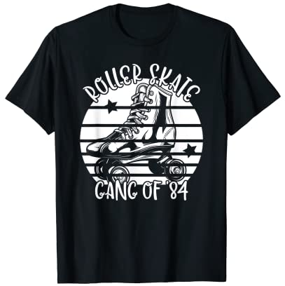 Rollschuhfahrer Rollerskates Rollschuh Gang 1984 Geburtstag T-Shirt
