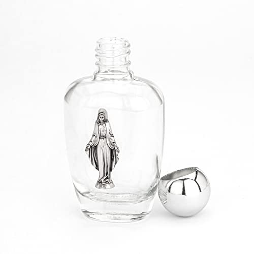 NKlaus 50ml Bénitier en verre motif figure Miraculeuse 9,5x5x3,5 cm Pèlerinage 14361