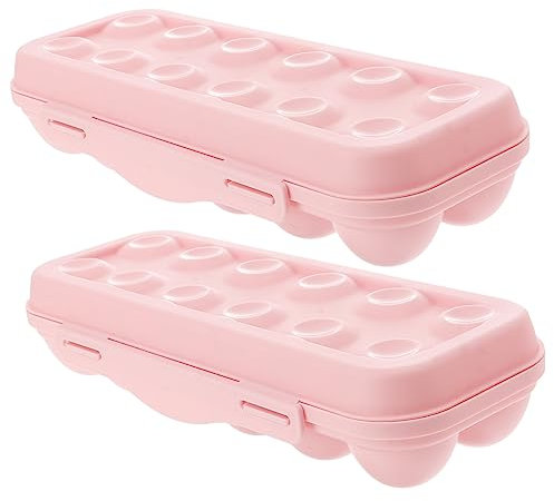 UKCOCO 2pcs 12 Grids Bruchsicher Lagerung Box Deckel Lebensmittel Lagerung Container Für Kühlschrank