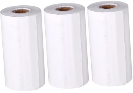 AOKWAWALIY 3 Rollos de Papel para cámara para niños, Papel de Transferencia de, de impresión, de Caja registradora, para cámara instantánea, de Repuesto para niños,