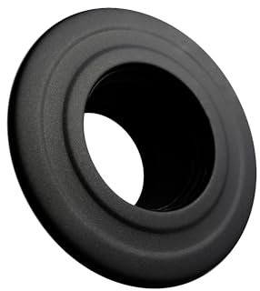 FIREFIX R80/WR Pellet Stove Tube 80mm Black Rosette with Wall Lining