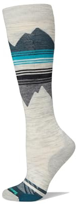 Smartwool, Women's, Ski Targeted Cushion Pattern Over The Calf Socks, Ash, Medium