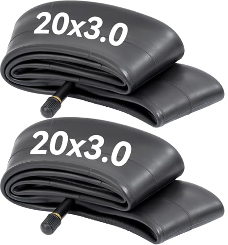 FengCan 20x2,5/3,0 Schläuche 20 Zoll Fahrradschläuche 20x2,50 20x2,60 20x2,75 20x3,0 Rennrad/Mountainbike Fahrradschläuche AV32mm Schrader Ventil, geeignet für 64/75-406 Reifen