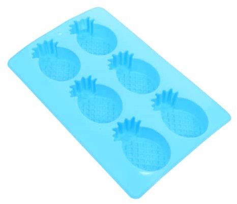 Sewroro 3 Stk Sechs Ananasform Handgemachtes Seifenherstellungswerkzeug Form Zur Schokoladenherstellung Seifengießform Obst Backen Geleeformen Obst-muffin-form Backform Kieselgel Blue
