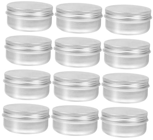 Didiseaon 18pcs Metal Tin Box Small Can Small Metal Tin Spice Container Cosmetics Can
