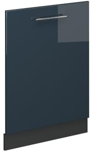 Vicco Panel Frontal del lavavajillas Fame-Line, Azul Oscuro Alto Brillo, 60 cm sin encimera, para Combinar con Otros módulos de la Serie Fame-Line