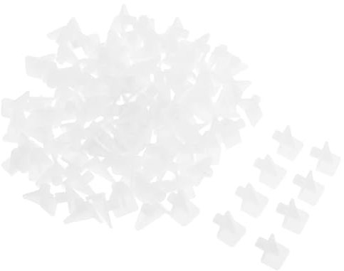 NUOBESTY 100stücke Regalstützstifte Kunststoff-regalstifte Für Schränke Bücherregale Schrankregalstifte Regalklammern Weiß