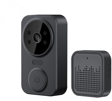 Video Doorbell Wireless Doorbell Camera with Chime, 1080p Smart Security Video Door Bell, Night Vision, 2-way Audio, PIR Motion Detection, Cloud Storage, 2.4GHz WiFi, Battery Powered, Live View (m8)