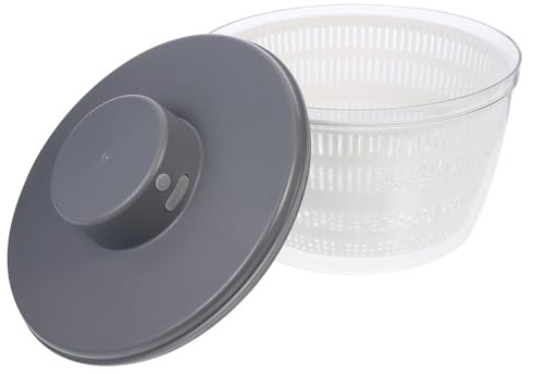Electric Salad Dehydrator Pp 3l for Vegetable Draining | Grey Finish, Home Kitchen and Hotel Dining Use, Storage Design, Efficient Draining