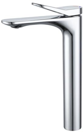 Miscelatore Lavabo Bagno Rubinetto per Lavabo Rubinetti per Lavabo Alto 1 Foro Maniglia Singola per Lavabo da Appoggio Caldo E Freddo Cromati Rubinetti Monocomando Bagno