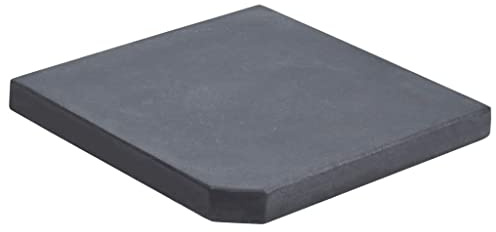 Teenpull Plataforma de peso para sombrilla de granito resistente, cuadrada, 25 kg, soporte estable para jardín, terraza, balcón, diseño negro para exteriores