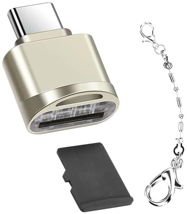USB 3.0 Type-C to Micro SD SDHC SDXC OTG Flash Memory Card Reader | Compact pocket-sized build; sturdy alloy durability; swift data viewing for Android laptops; ideal travel companion
