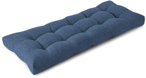 FlyGulls Bench Cushions for Indoor Furniture 106X43X8 cm, 1 PC, Navy