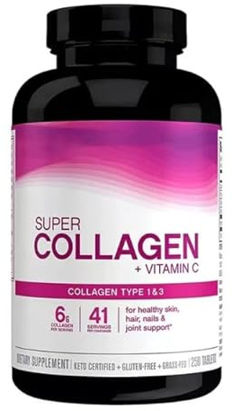 Super collagene premium, supporta una pelle luminosa, capelli forti, unghie sane e articolazioni flessibili