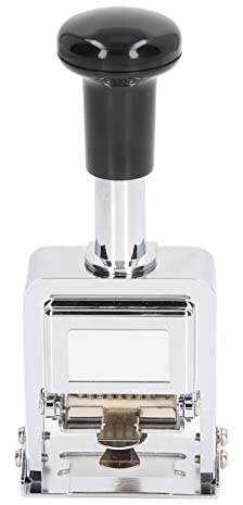 RIZGHWOY Nummernstempel, Zinklegierung, 8-stelliger Selbstfärbender Automatischer Nummerierungsstempel für Bank- und Buchhaltungswesen