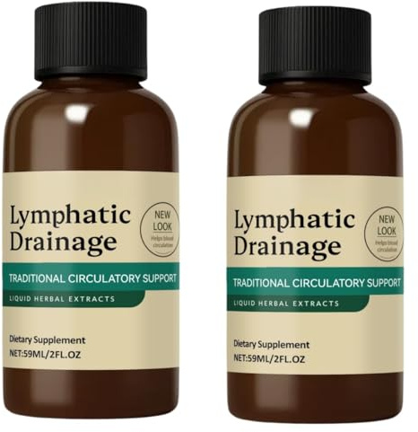 Gocce per il drenaggio linfatico, olio disintossicante linfatico, favorisce la circolazione linfatica e protegge il sistema linfatico, drena naturalmente il gonfiore da viso e corpo