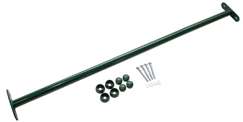Reckstange Metall – stabile Turnstange für Spielturm & Garten inkl. Schrauben, Scheiben & Abdeckkappen