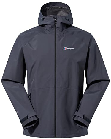 Berghaus Men's Paclite 2.0 Gore-Tex Waterproof Shell Jacket | Lightweight | Durable | Stylish Waterproof Jacket, Carbon, XS