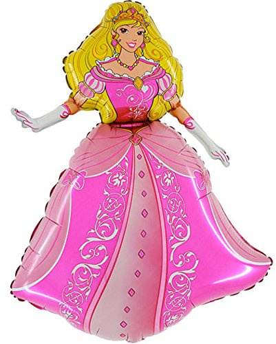 Toyland Folienballon, Prinzessinnen-Form, 73,7 cm, Rosa