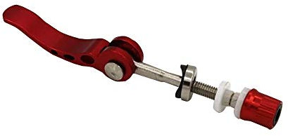 DAZISEN Abrazadera Sillin Bicicleta - Palanca de Liberación Rápida de Brochetas para Accesorios de Bicicleta de Montaña,Rojo (1 Piezas),60 * 65mm