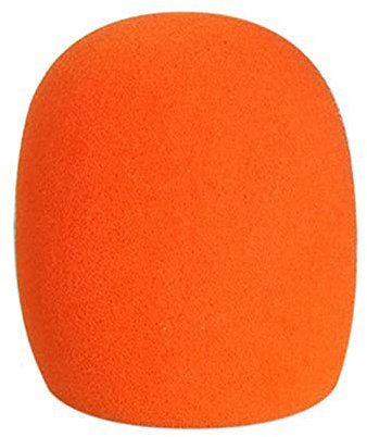 Brussels 1 x Schaumstoff-Mikrofonschwamm, Ball-Typ, Mikrofon-Windschutz, Filter für Studio-Aufnahmen, Live-Sound, Bühne, KTV, Orange