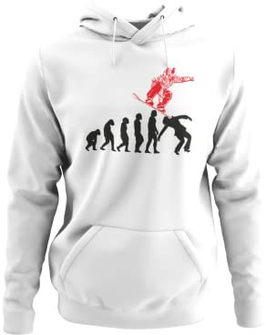 knut Fashion & Streetwear Entwicklung und Evolution Outfit Snowboarder Herren Hoodie mit Snowboad Downhill Jump Design Männer Kapuzenpullover Snowboarding Bekleidung große Größen S - XXXXXL