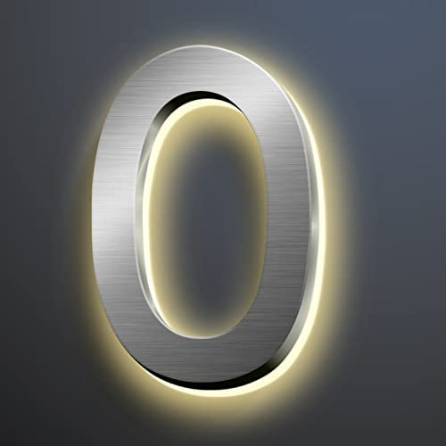 Numeri Civici A LED Per Esterni 8 Numeri Civici Moderni Illuminati Che Si Illuminano di Notte Impermeabili Resistenti Alla Corrosione Facili da Installare
