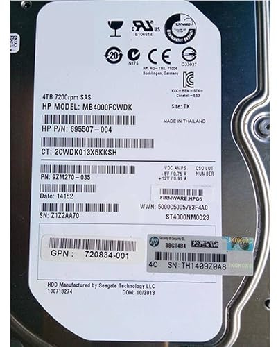 MIDTY HDD para M6612 4TB 3.5 SAS 12 Gb/S 64MB 7200RPM para disco duro interno para servidor HDD para C8R31A 718304-001