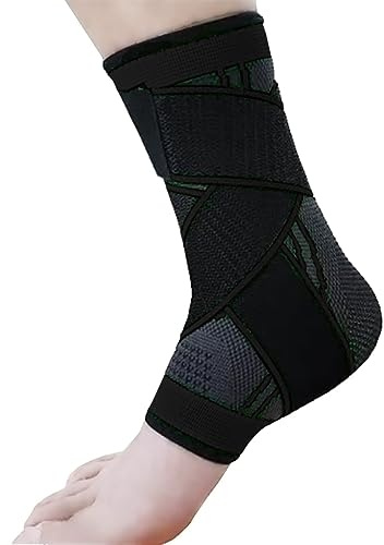 PolyMath Knöchelstütze Brace Bandage Sprunggelenk, Knöchelschutz Achillessehne Unterstützung Wrap Knöchelschutz Atmungsaktiver Knöchelfixierungsschutz Geeignet für Männer und Frauen